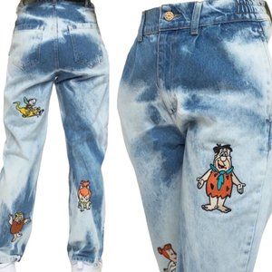 LAZY OAF X THE FLINSTONES BEDROCK JEANS RELAXED JEANS 24”-38” Waist indie core